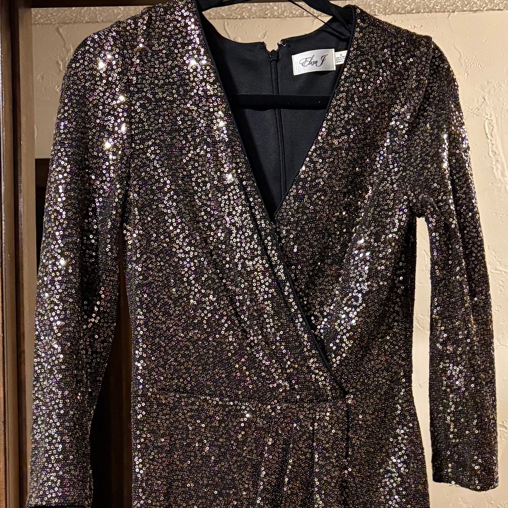 Gold Sequin Dress